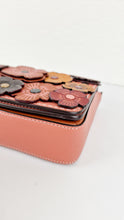 Load image into Gallery viewer, Coach 1941 Dinky With Tea Roses in Melon - Crossbody Shoulder Bag Floral Flowers Tolled Leather Appliqué- Coach 38197