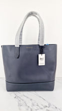 Load image into Gallery viewer, Coach Gotham Tote Rexy Bag Dark Navy Blue & Black Glovetanned Leather - Shoulder Bag - Coach 11087