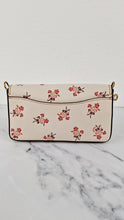 Load image into Gallery viewer, Coach 1941 Dinky Crossbody Bag in Chalk Smooth Leather With Floral Bow Pink Flowers - Coach 28433
