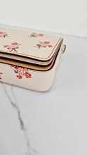 Load image into Gallery viewer, Coach 1941 Dinky Crossbody Bag in Chalk Smooth Leather With Floral Bow Pink Flowers - Coach 28433