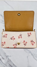Load image into Gallery viewer, Coach 1941 Dinky Crossbody Bag in Chalk Smooth Leather With Floral Bow Pink Flowers - Coach 28433