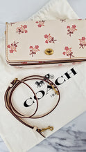 Load image into Gallery viewer, Coach 1941 Dinky Crossbody Bag in Chalk Smooth Leather With Floral Bow Pink Flowers - Coach 28433