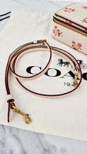 Load image into Gallery viewer, Coach 1941 Dinky Crossbody Bag in Chalk Smooth Leather With Floral Bow Pink Flowers - Coach 28433