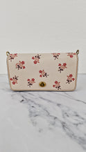 Load image into Gallery viewer, Coach 1941 Dinky Crossbody Bag in Chalk Smooth Leather With Floral Bow Pink Flowers - Coach 28433