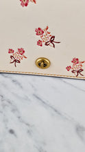 Load image into Gallery viewer, Coach 1941 Dinky Crossbody Bag in Chalk Smooth Leather With Floral Bow Pink Flowers - Coach 28433