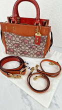 Load image into Gallery viewer, Coach Rogue 25 Signature Textile Jacquard with Embroidered Pink Elephants 1941 Handbag Coach C6165