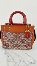 Load image into Gallery viewer, Coach Rogue 25 Signature Textile Jacquard with Embroidered Pink Elephants 1941 Handbag Coach C6165