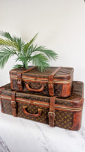 Load image into Gallery viewer, Louis Vuitton Monogram Suitcases Vintage Luggage Set CELEBRITY OWNED Travel Set