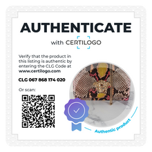 Load image into Gallery viewer, Versace Medusa Python Snakeskin Crossbody Bag Clutch - Flap bag in Pink and Yellow