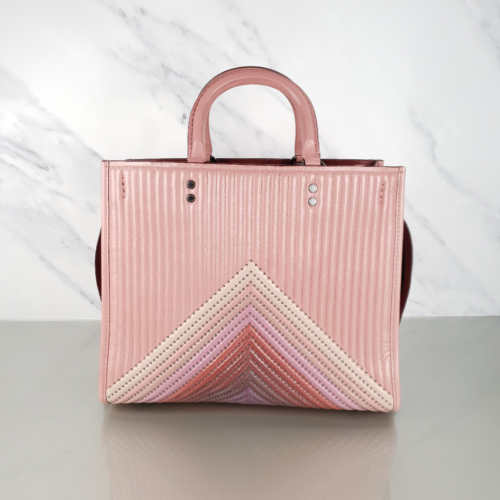 Rivets Coach Rogue Quilted Coach 1941 Rogue 31 Dusty Rose