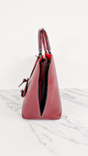 Load image into Gallery viewer, Coach 1941 Dakotah Satchel in Burgundy Red Smooth Leather - Handbag Crossbody Bag - Coach 59132
