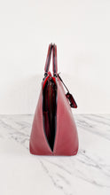 Load image into Gallery viewer, Coach 1941 Dakotah Satchel in Burgundy Red Smooth Leather - Handbag Crossbody Bag - Coach 59132