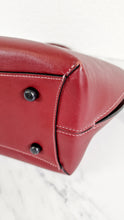 Load image into Gallery viewer, Coach 1941 Dakotah Satchel in Burgundy Red Smooth Leather - Handbag Crossbody Bag - Coach 59132