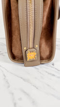 Load image into Gallery viewer, Coach x Jean-Michel Basquiat Rogue 25 Pez Dispenser Dinosaur Bag in Elm Leather & Suede - Handbag Crosbody Shoulder Bag in Taupe Beechwood - Coach 6889