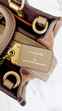Load image into Gallery viewer, Coach x Jean-Michel Basquiat Rogue 25 Pez Dispenser Dinosaur Bag in Elm Leather & Suede - Handbag Crosbody Shoulder Bag in Taupe Beechwood - Coach 6889