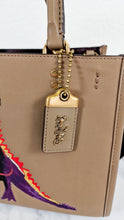 Load image into Gallery viewer, Coach x Jean-Michel Basquiat Rogue 25 Pez Dispenser Dinosaur Bag in Elm Leather & Suede - Handbag Crosbody Shoulder Bag in Taupe Beechwood - Coach 6889