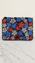 Load image into Gallery viewer, Coach Dinky 32 Tea Roses Blue & Red 1941 Black Leather Crossbody Shoulder Bag - Coach 58435