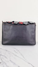 Load image into Gallery viewer, Coach Dinky 32 Tea Roses Blue & Red 1941 Black Leather Crossbody Shoulder Bag - Coach 58435