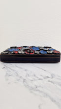 Load image into Gallery viewer, Coach Dinky 32 Tea Roses Blue & Red 1941 Black Leather Crossbody Shoulder Bag - Coach 58435
