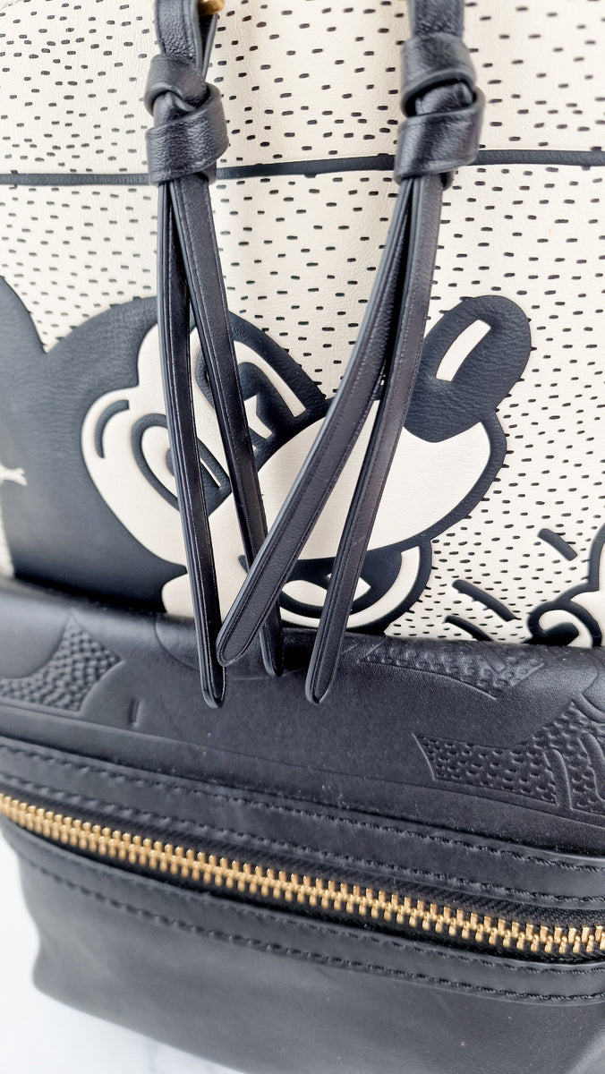 Disney x Coach Keith Haring Mickey Mouse Backpack in Black & White Sample Bag