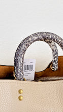 Load image into Gallery viewer, Coach Rogue 39 Jean-Michel Basquiat Bag in Ivory Pebble Leather with Snakeskin - Handbag Shoulder Bag - Coach 6877