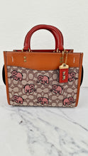 Load image into Gallery viewer, Coach Rogue 25 Signature Textile Jacquard with Embroidered Pink Elephants 1941 Handbag - Coach C6165