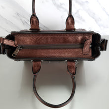 Load image into Gallery viewer, Coach Swagger 27 in Metallic Brown Bronze Pebble Leather Handbag