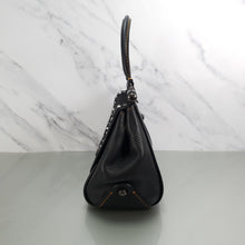 Load image into Gallery viewer, Coach Drifter Tophandle Crossbody Bag with Pearl Prairie Rivets in Black Mixed Leathers & Suede - SAMPLE BAG
