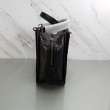 Load image into Gallery viewer, Rare Coach Dreamer in Black Smooth Leather With Genuine Snakeskin Patchwork Detail