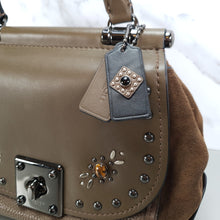 Load image into Gallery viewer, 57659 Coach drifter fatigue brown top handle western rivets