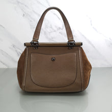 Load image into Gallery viewer, 57659 Coach drifter fatigue brown top handle western rivets