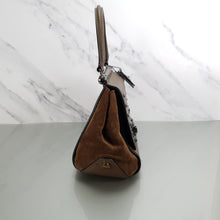 Load image into Gallery viewer, 57659 Coach drifter fatigue brown top handle western rivets