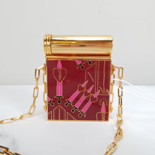 Load image into Gallery viewer, Valentino Garavani Loveblades Minaudiere Compact Mirror with Lipstick Holder