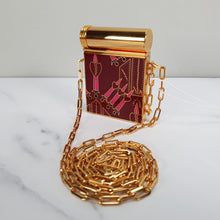 Load image into Gallery viewer, Valentino Garavani Loveblades Minaudiere Compact Mirror with Lipstick Holder