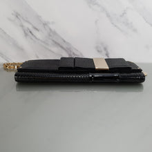 Load image into Gallery viewer, Black Versace Clutch Patent Leather and Snakeskin