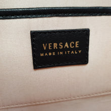 Load image into Gallery viewer, Black Versace Clutch Patent Leather and Snakeskin