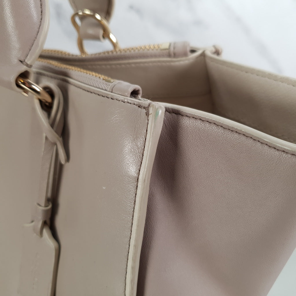 Coach Crosby Carryall in Taupe Smooth Leather Handbag Coach Crosby Carryall in Taupe Smooth Leather Handbag