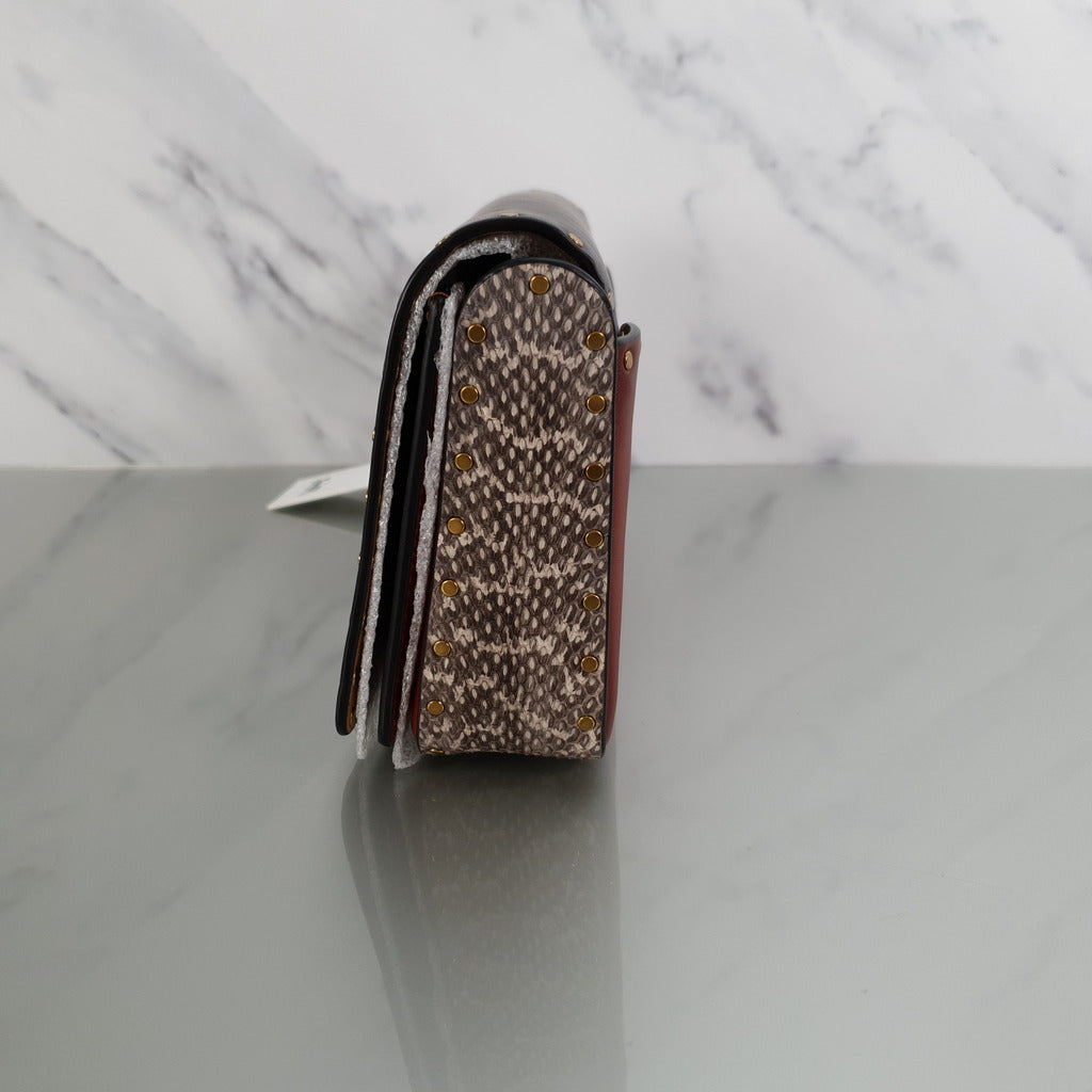 NWT 1941 COACH CHALK/MULTI LEATHER HEART ZIP POUCH CROSSBODY