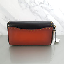 Load image into Gallery viewer, Coach 30455 Dinky Border Rivets Colorblock Genuine Snakeskin Crossbody bag