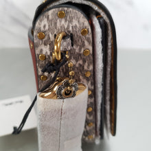 Load image into Gallery viewer, Coach 30455 Dinky Border Rivets Colorblock Genuine Snakeskin Crossbody bag