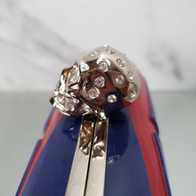 Load image into Gallery viewer, Alexander McQueen 236731 000926 Red & BLue Skull Box Clutch in plastic