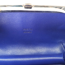 Load image into Gallery viewer, Alexander McQueen 236731 000926 Red & BLue Skull Box Clutch in plastic
