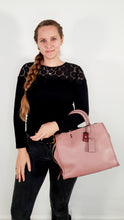 Load image into Gallery viewer, Coach 1941 Rogue 31 in Dusty Rose Pink Mixed Leather with Burgundy Suede - Satchel Handbag
