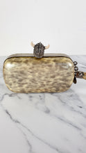 Load image into Gallery viewer, Alexander McQueen Viking Skull Box Clutch Wristlet - Style 246975 000926