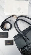 Load image into Gallery viewer, Versace Vanitas Baroque Quilted Black Handbag in Nappa & Patent Leather - Shoulder Bag Crossbody Bag