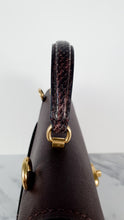 Load image into Gallery viewer, Coach Parker Tophandle Carryall in Oxblood Burgundy Colorblock with Snakeskin Details - Handbag Crossbody Bag Coach 73969