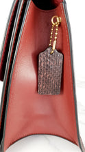 Load image into Gallery viewer, Coach Parker Tophandle Carryall in Oxblood Burgundy Colorblock with Snakeskin Details - Handbag Crossbody Bag Coach 73969