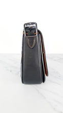 Load image into Gallery viewer, Coach 1941 Saddle 23 Bag in Black with Patchwork Detail - Purple Orange Crossbody Shoulder Bag Coach 56639