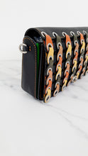 Load image into Gallery viewer, Coach 1941 Dinky Crossbody Bag With Colorblock Links in Black, Yellow, Green & Saddle - Coach 86831