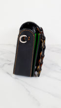 Load image into Gallery viewer, Coach 1941 Dinky Crossbody Bag With Colorblock Links in Black, Yellow, Green & Saddle - Coach 86831